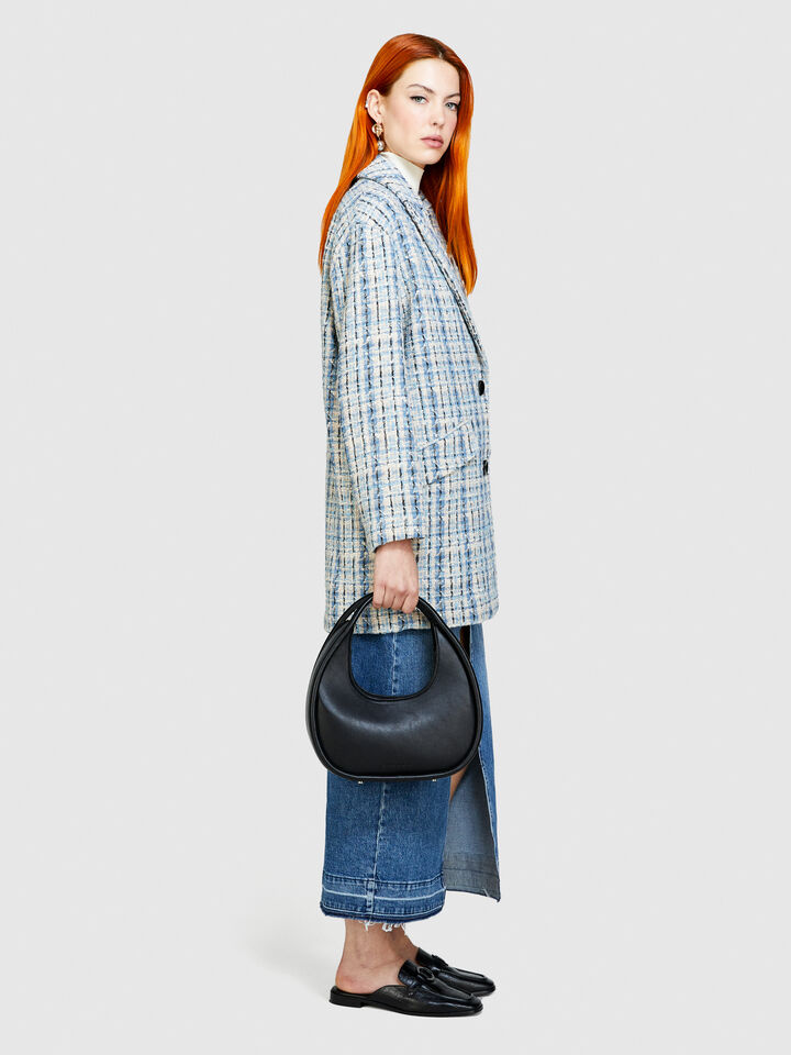 Yarn dyed bouclè jacket - women's jackets - Light Blue | Sisley image number 2